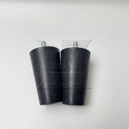 BQLZR Plastic Trapezoidal Sofa Leg 40x60x100mm Black for Sofa Legs and Tv Cabinet Legs