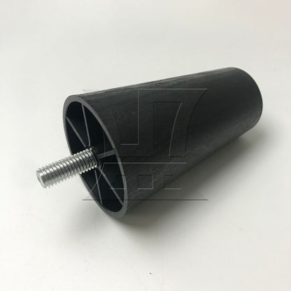 BQLZR Plastic Trapezoidal Sofa Leg 40x60x100mm Black for Sofa Legs and Tv Cabinet Legs