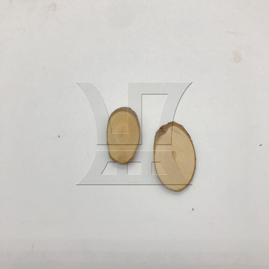 BQLZR Unfinished Wood Crafts with Bark 4x2x0.5CM Used for Building Models Decorative Materials
