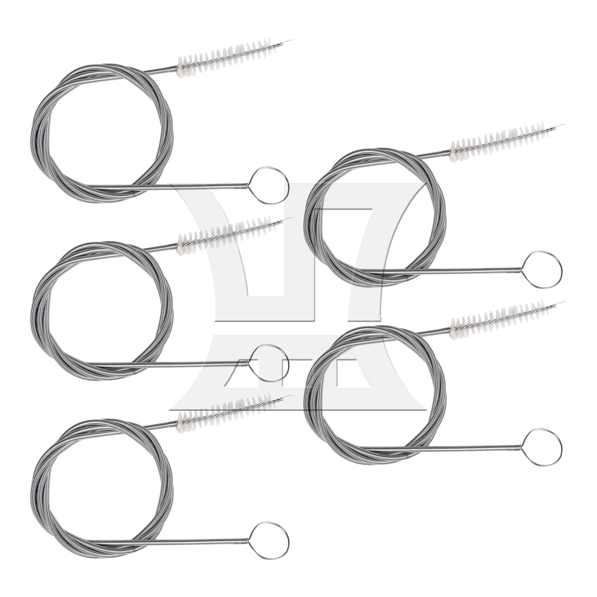 BQLZR  Straw Brush Metal Flexible Spring 39.37inch Extra Long Tool for Drain