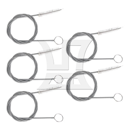 BQLZR  Straw Brush Metal Flexible Spring 39.37inch Extra Long Tool for Drain