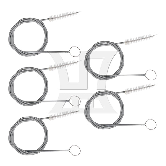 BQLZR  Straw Brush Metal Flexible Spring 39.37inch Extra Long Tool for Drain