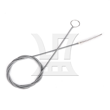 BQLZR  Straw Brush Metal Flexible Spring 39.37inch Extra Long Tool for Drain