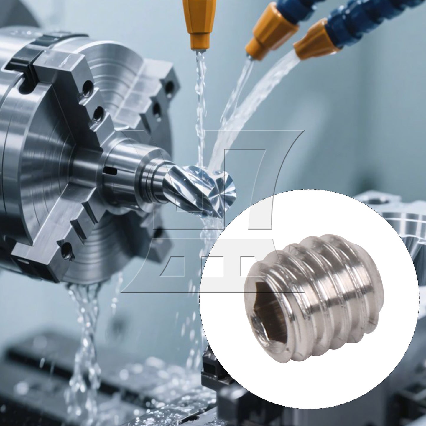BQLZR 50pcs Allen Head Socket Set Screw M4x4 Silvery 304 Steel Made by Washing White on The Surface More Aesthetically Pleasing