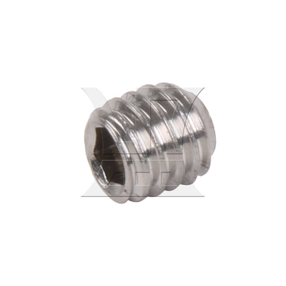 BQLZR 50pcs Allen Head Socket Set Screw M4x4 Silvery 304 Steel Made by Washing White on The Surface More Aesthetically Pleasing