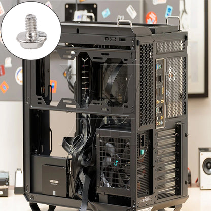 BQLZR  PC Computer Case Mounting Screws 3.5 Coarse Teeth Cross Silver for Installing Computer Hard Drives Excellent Texture