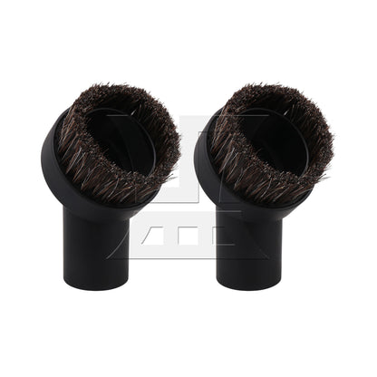 BQLZR 32mm ID Round Brush Attachment w/ 35mm ID Plastic Hose Adapter for 1/2" Vacuum