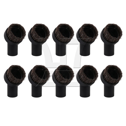 BQLZR 32mm ID Round Brush Attachment w/ 35mm ID Plastic Hose Adapter for 1/2" Vacuum