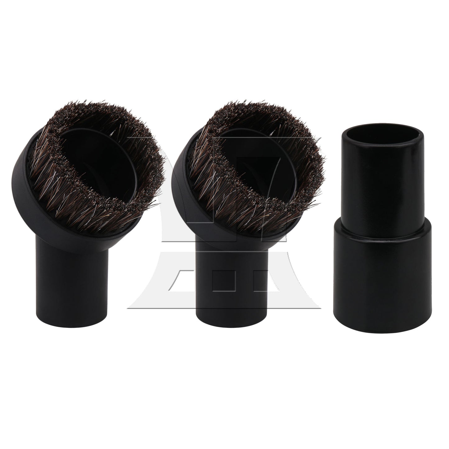 BQLZR 32mm ID Round Brush Attachment w/ 35mm ID Plastic Hose Adapter for 1/2" Vacuum