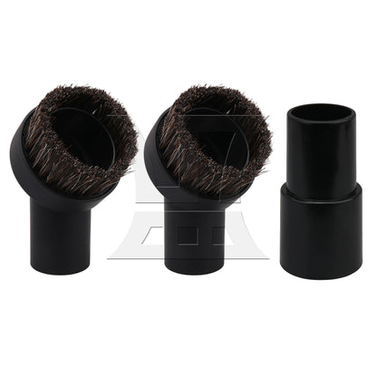 BQLZR 32mm ID Round Brush Attachment w/ 35mm ID Plastic Hose Adapter for 1/2" Vacuum