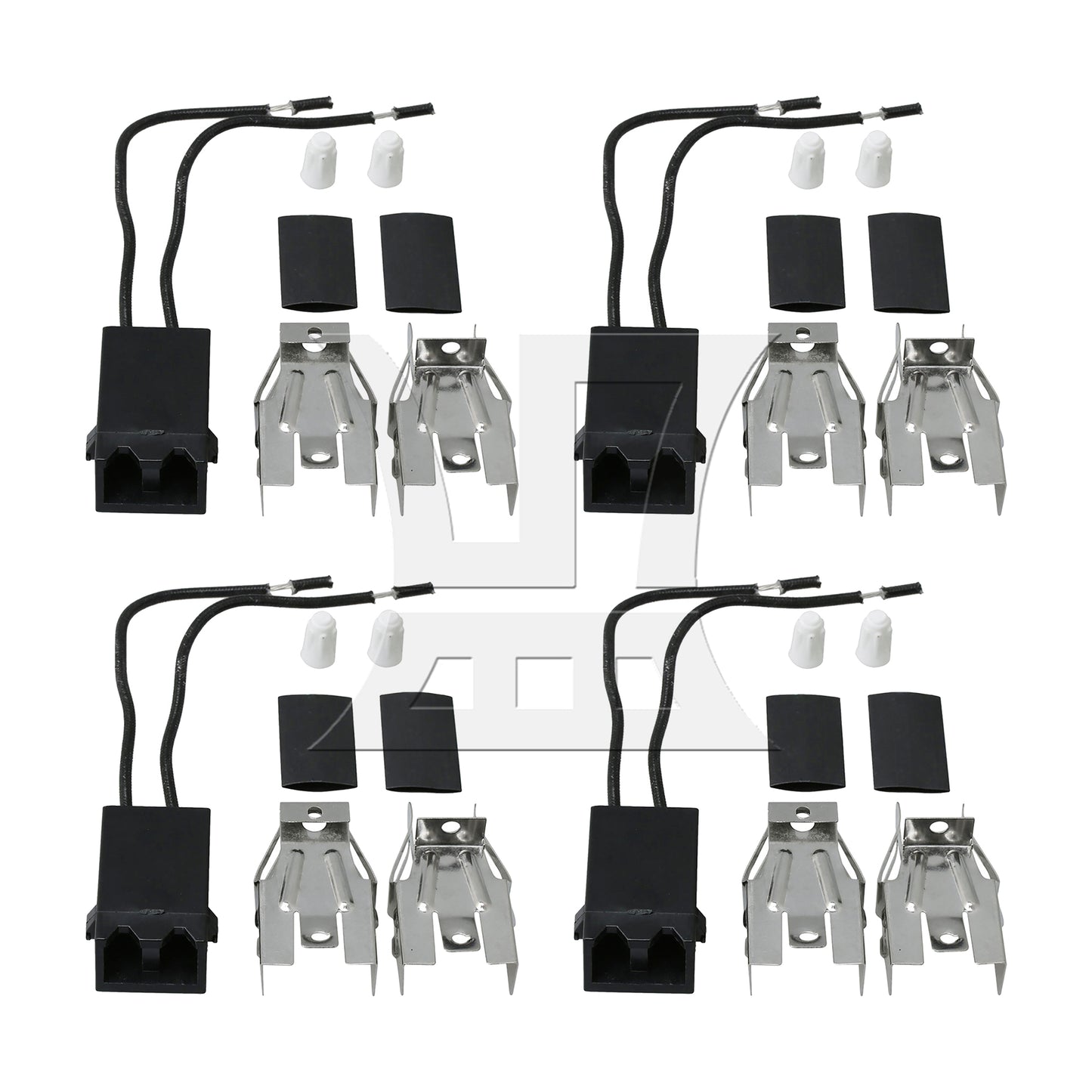 BQLZR Burner Receptacle Kit 42153 Replacement for Amana 14200040 Black