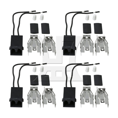 BQLZR Burner Receptacle Kit 42153 Replacement for Amana 14200040 Black
