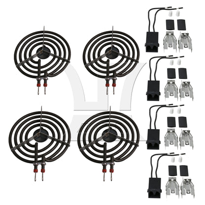 BQLZR Burner Receptacle Kit 42153 Replacement for Amana 14200040 Black