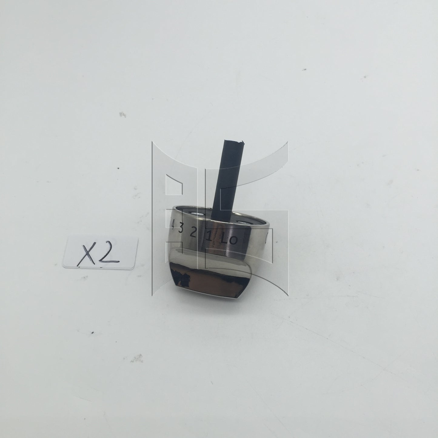 BQLZR 2 Pieces WB03K10265 Cooker Top Burner Control Dial Knob 5CM/2inch Dia
