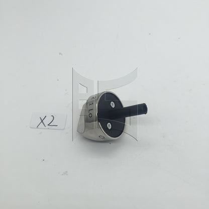 BQLZR 2 Pieces WB03K10265 Cooker Top Burner Control Dial Knob 5CM/2inch Dia