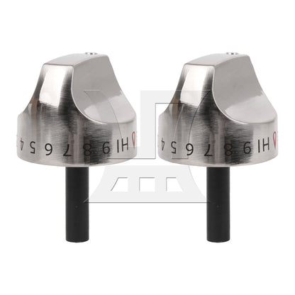 BQLZR 2 Pieces WB03K10265 Cooker Top Burner Control Dial Knob 5CM/2inch Dia