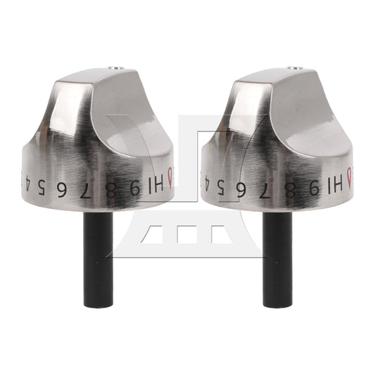 BQLZR 2 Pieces WB03K10265 Cooker Top Burner Control Dial Knob 5CM/2inch Dia