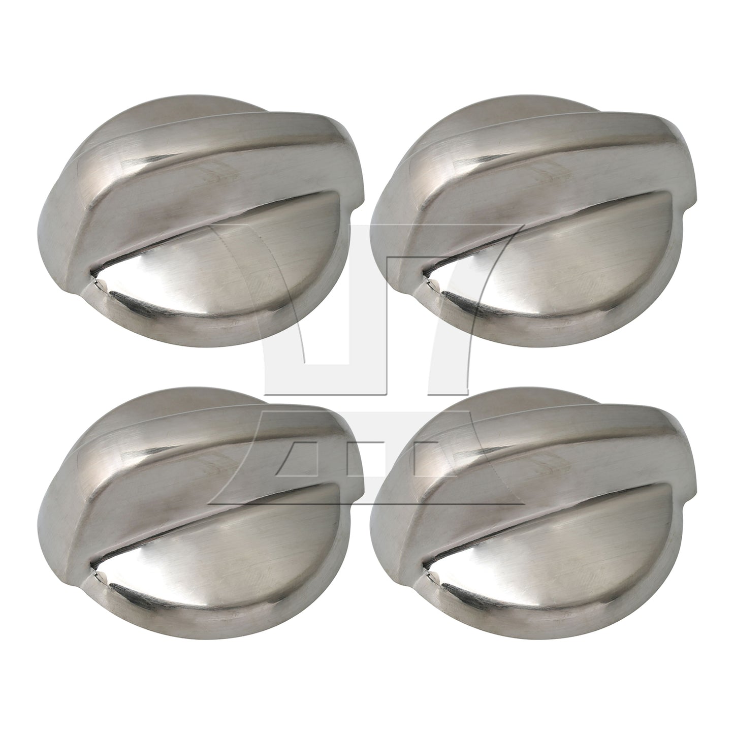 BQLZR 2Pieces Burner Control Knob for Stoves WB03T10295 5.6x5x2.3cm Silver