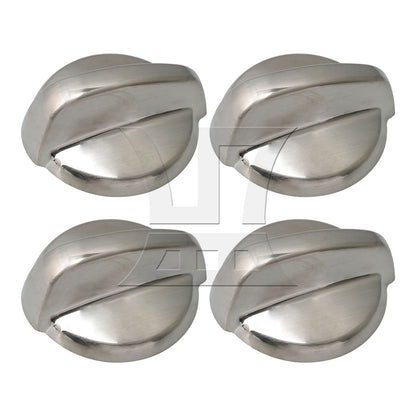 BQLZR 2Pieces Burner Control Knob for Stoves WB03T10295 5.6x5x2.3cm Silver