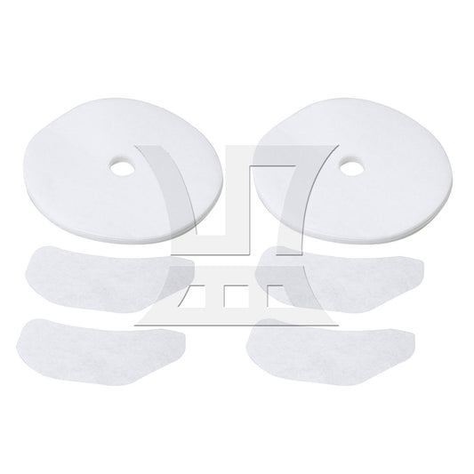 BQLZR 20 Pieces Sponge Exhaust Filter Accessories for Deyer 23.8cm Diameter White