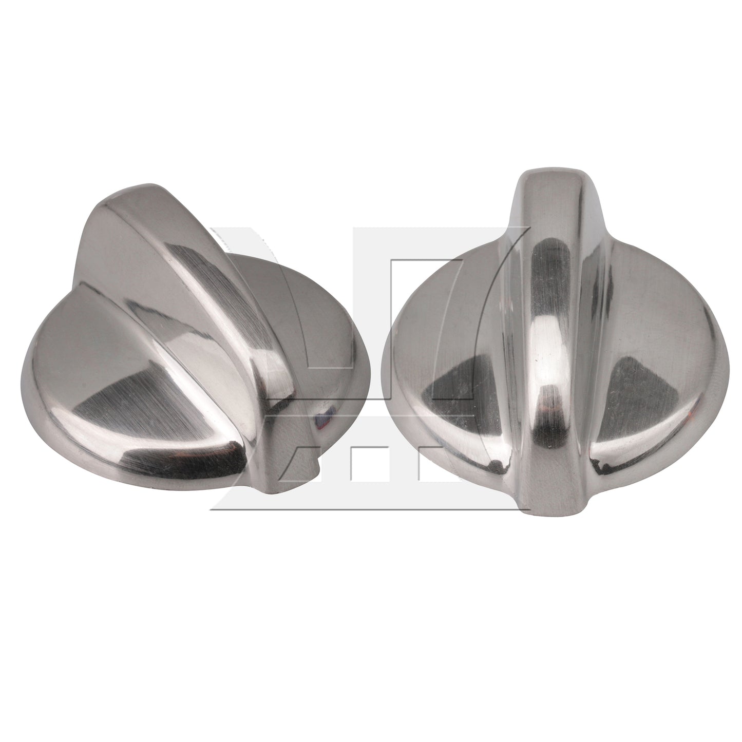 BQLZR 2Pieces Burner Control Knob for Stoves WB03T10295 5.6x5x2.3cm Silver