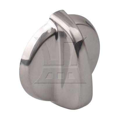 BQLZR 2Pieces Burner Control Knob for Stoves WB03T10295 5.6x5x2.3cm Silver