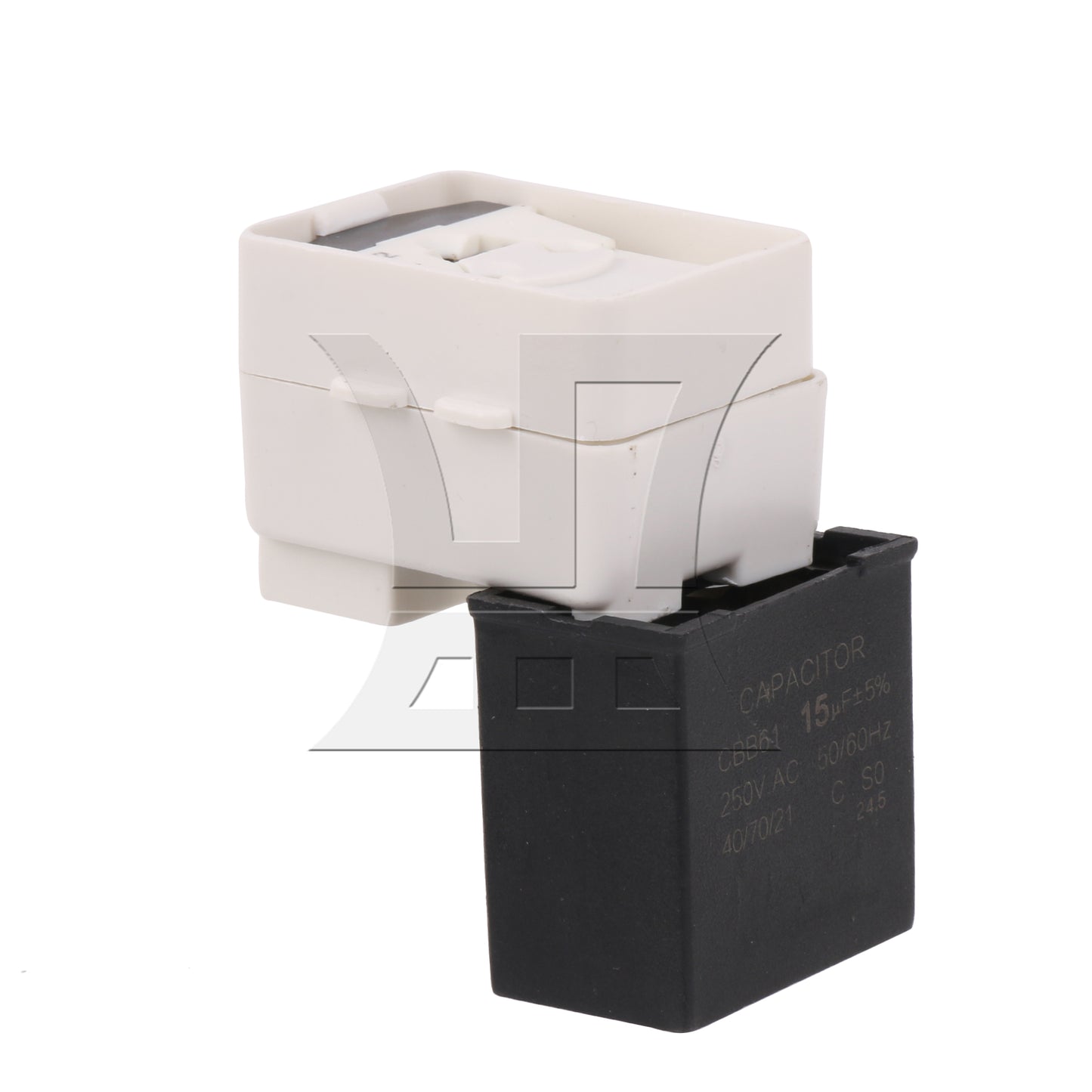 BQLZR  White & Black Refrigerator Compressor Relay & Capacitor W10613606