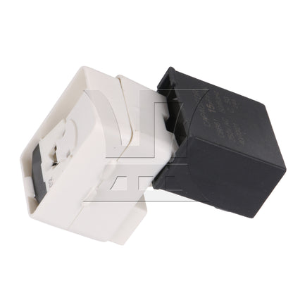 BQLZR  White & Black Refrigerator Compressor Relay & Capacitor W10613606