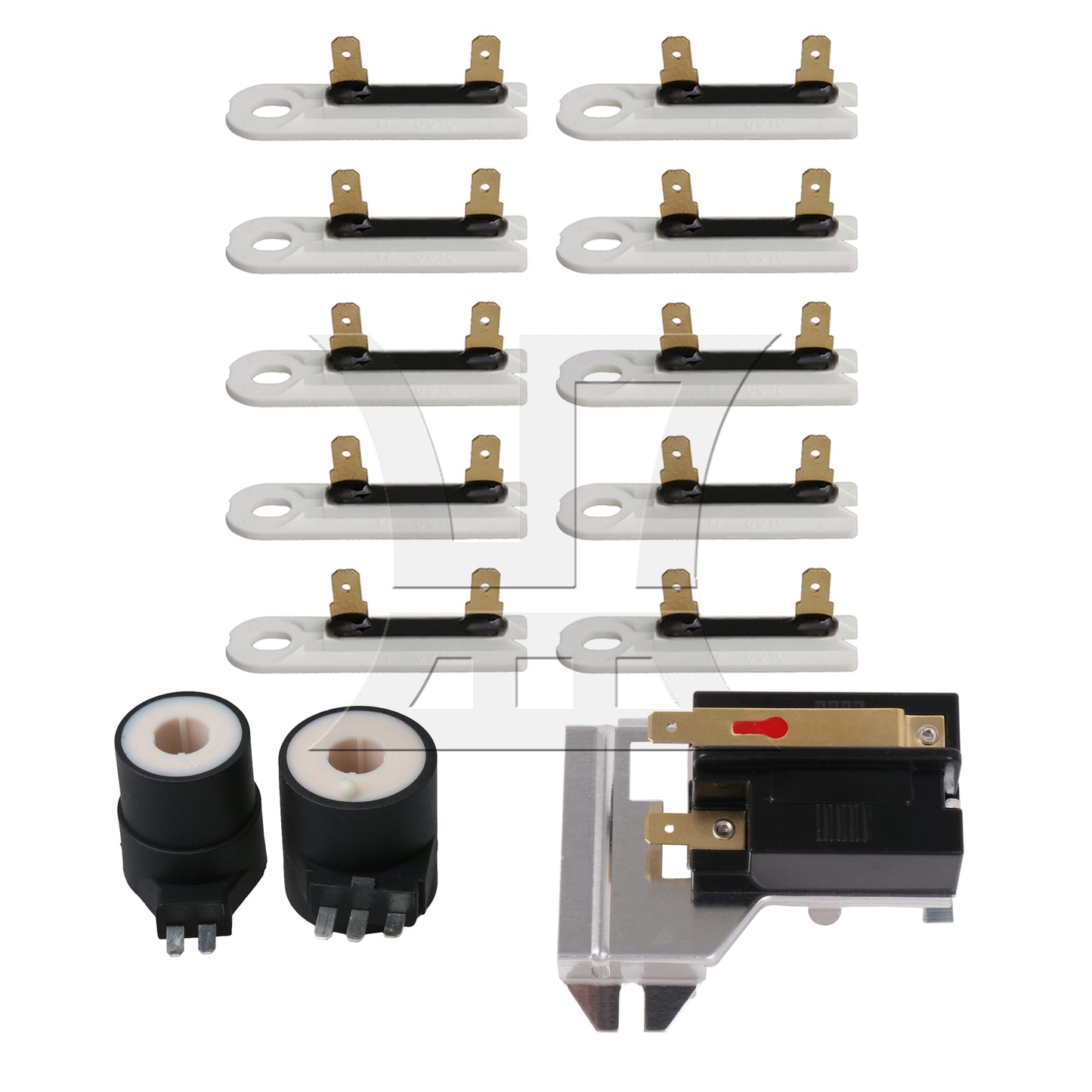 BQLZR Dryer Valve Ignition Solenoid Coil Kit Replaces 279834 279834 306106
