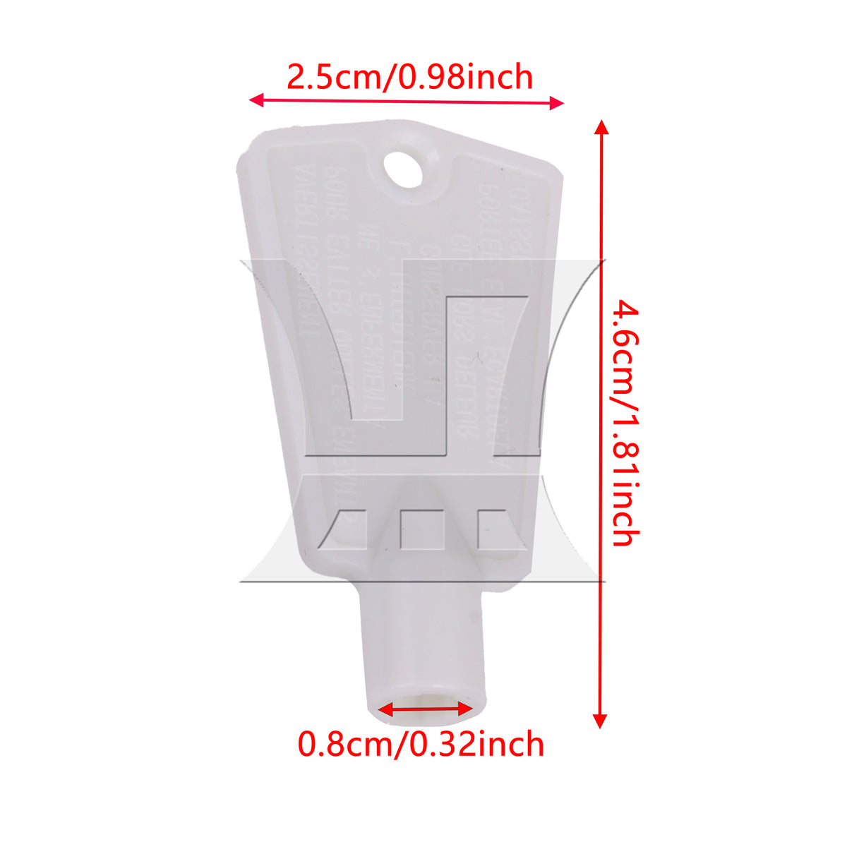 BQLZR White Refrigerator Door Key 297147700 Replacement for F113978