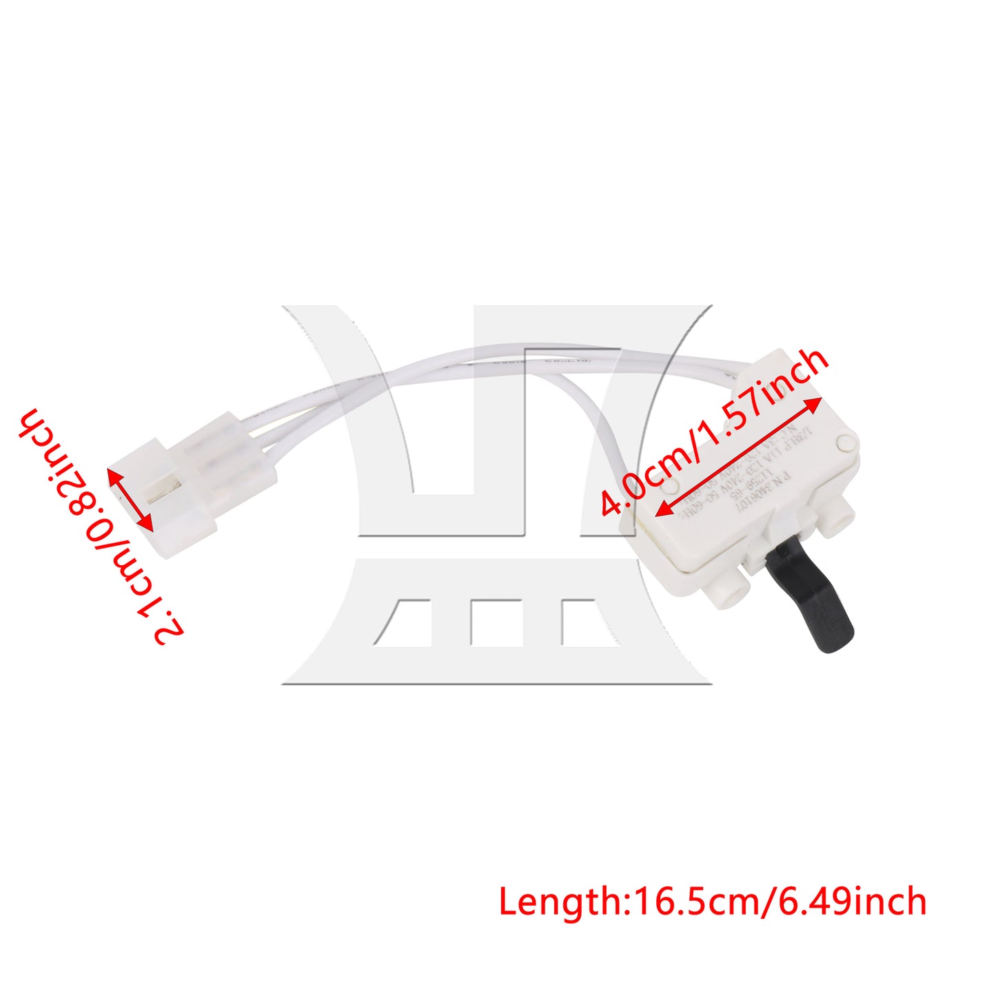 BQLZR Dryer Door Switch Assembly 3406107 Replacement for 3406101