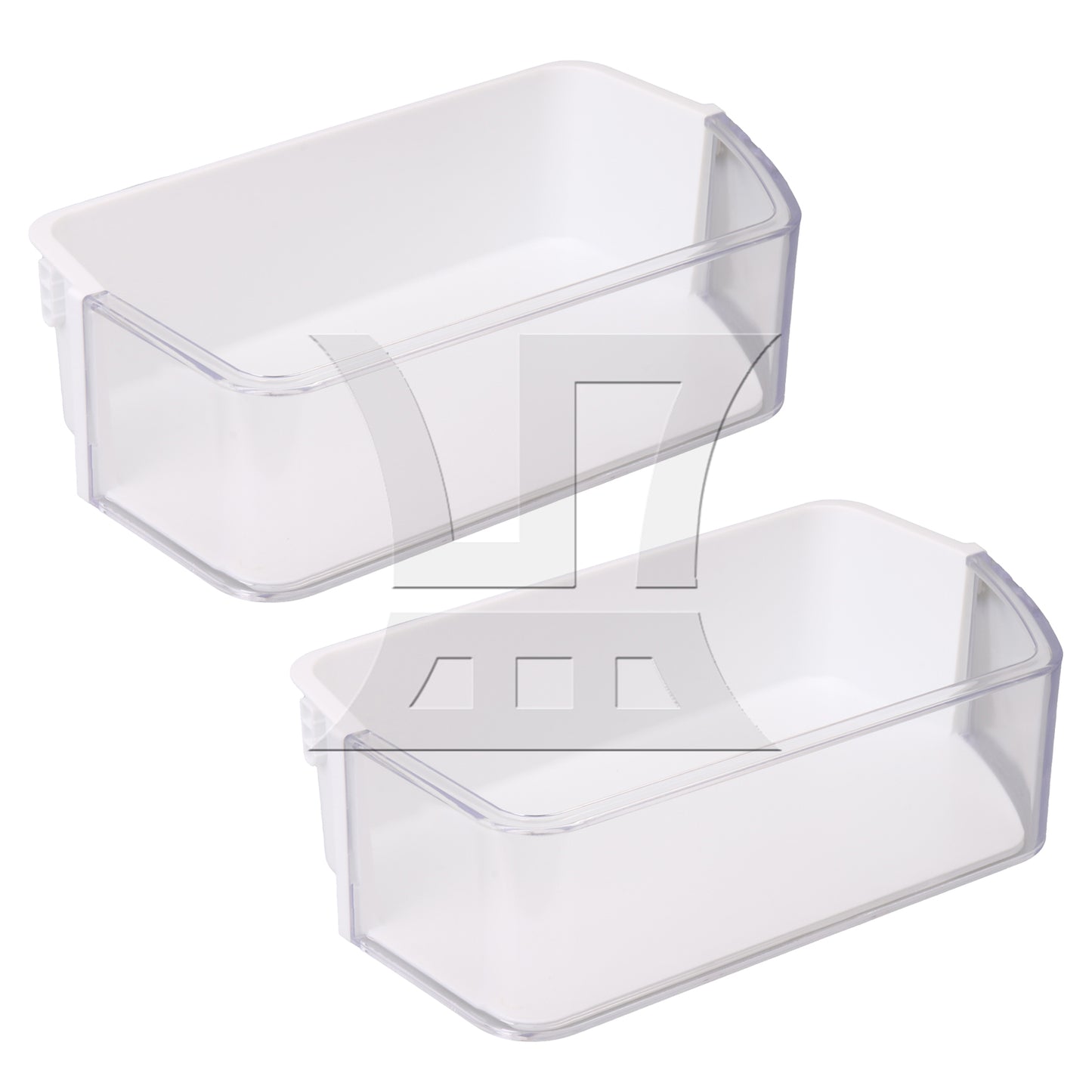 BQLZR 2Pieces Right Plastic Refrigerator Door Shelf Basket for DA97-12650A