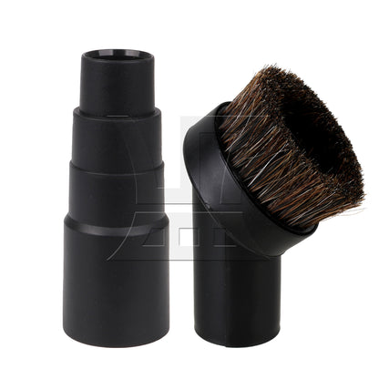BQLZR 32mm ID Round Brush Attachment w/ 35mm ID Plastic Hose Adapter for 1/2" Vacuum