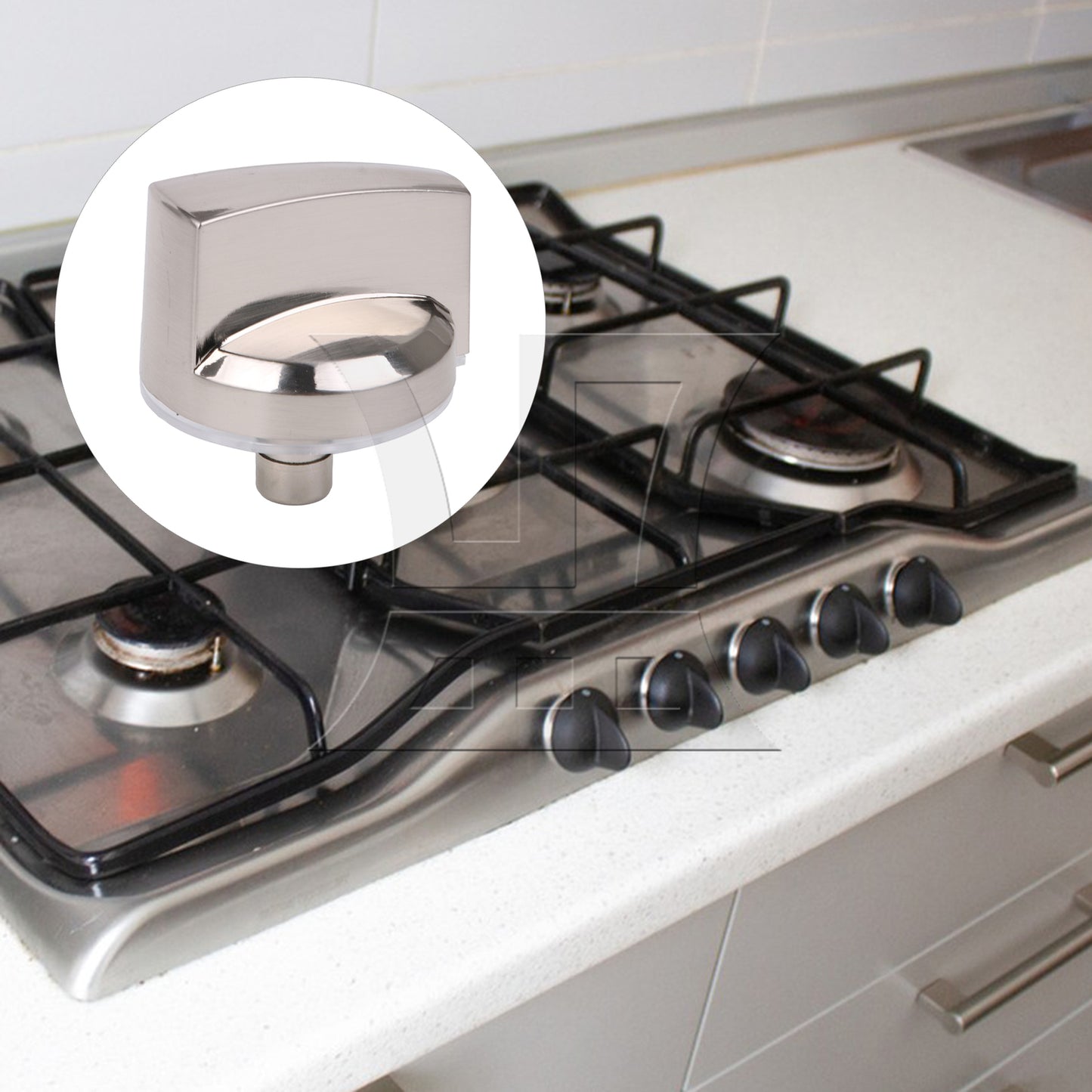 BQLZR 5Pcs Gas Oven Konb Burner Control Button Replacement for PS11721433