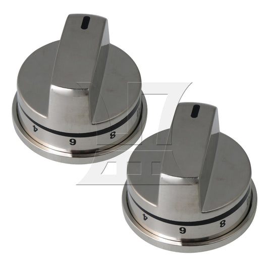 BQLZR  Stainless Steel Burner Control Knobs Replacement for EBZ37189611
