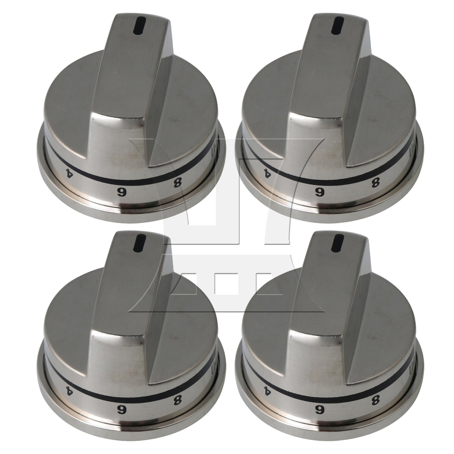 BQLZR  Stainless Steel Burner Control Knobs Replacement for EBZ37189611