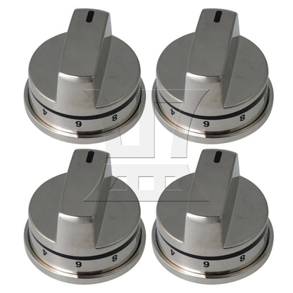 BQLZR  Stainless Steel Burner Control Knobs Replacement for EBZ37189611