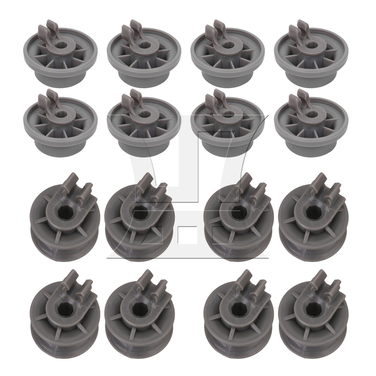 BQLZR Plastic 165314 Dishwasher Lowe Basket Wheel Rack Roller Replaces 00420198