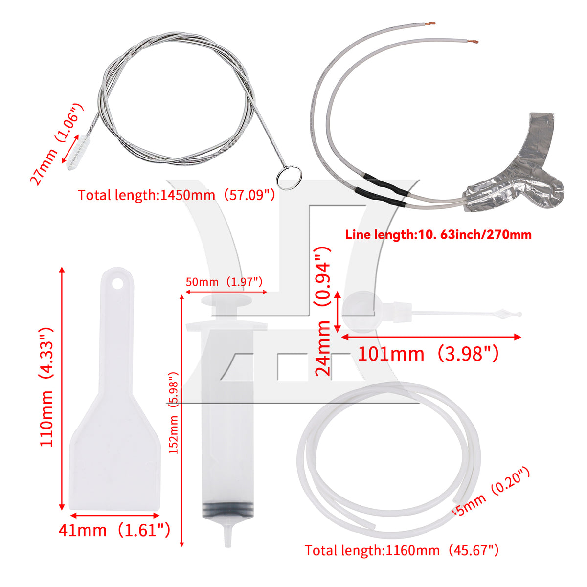 BQLZR Reusable Fridge Dredging Tools Kit Dispenser Part Replacement for WR49X10173