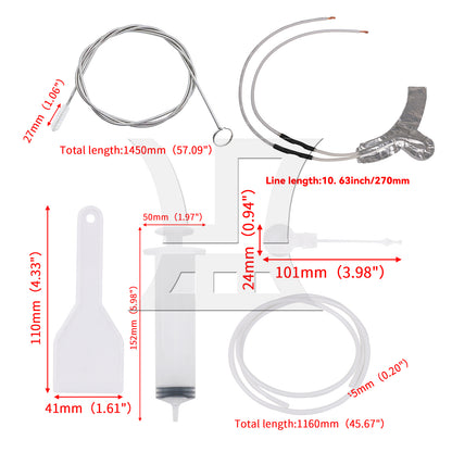 BQLZR Reusable Fridge Dredging Tools Kit Dispenser Part Replacement for WR49X10173