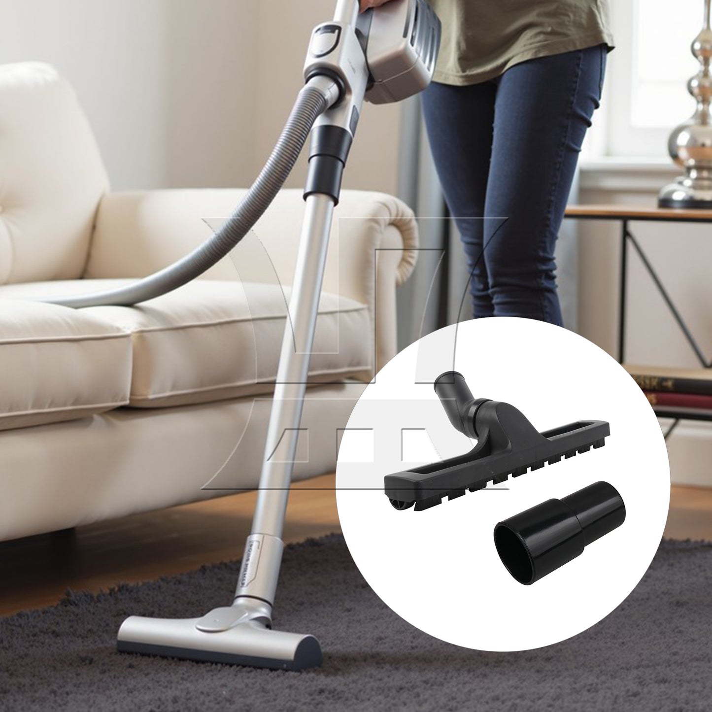 BQLZR  Vacuum Floor Brush Attachment Set 300x50mm w/ 35 to 32mm Hose Adapter