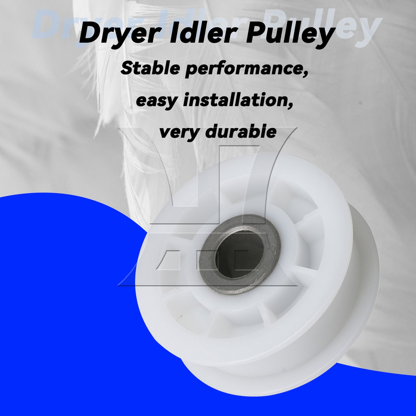 BQLZR 2Pieces Plastic Idler Pulley Replacement for 687152232864 Dryer Repairing