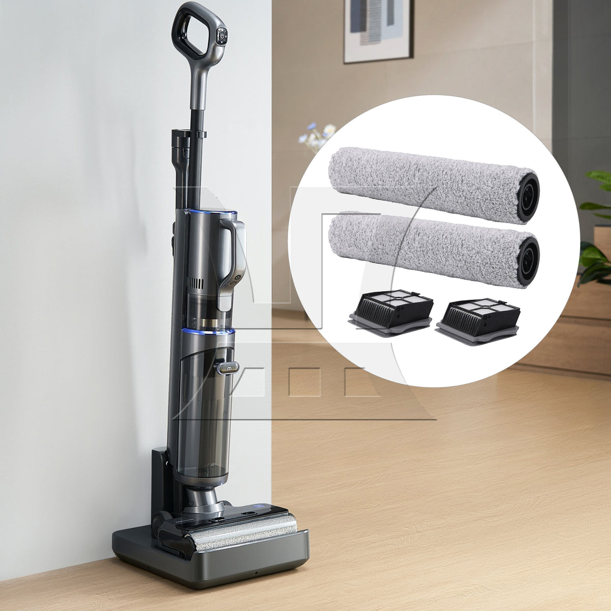 BQLZR 2 Pack Vacuum Brush Rollers with Filters Replacement for Tineco iFloor One S3