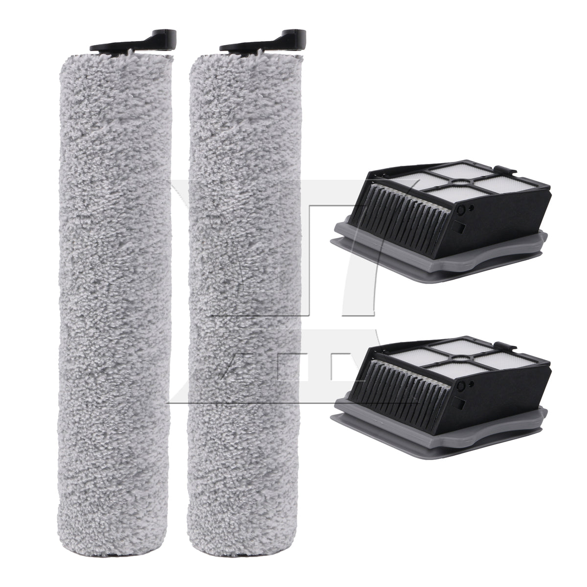 BQLZR 2 Pack Vacuum Brush Rollers with Filters Replacement for Tineco iFloor One S3