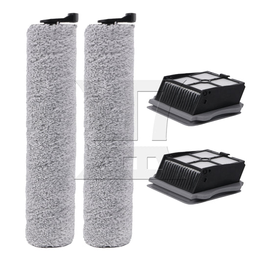 BQLZR 2 Pack Vacuum Brush Rollers with Filters Replacement for Tineco iFloor One S3