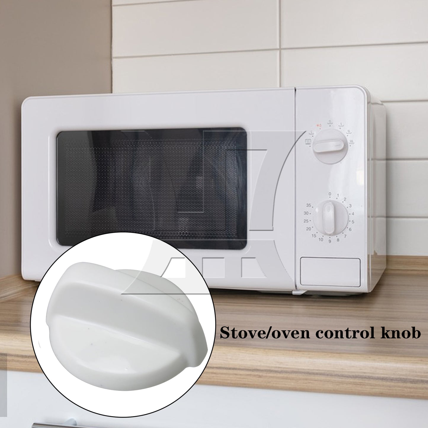 BQLZR   Plastic Oven Burner Control Knob Replacement for WB03K10036 AP4345833