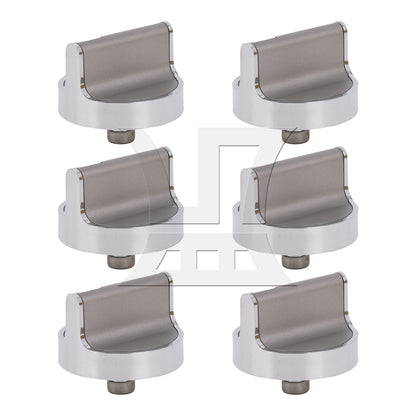 BQLZR Oven Knob Replacement for W10698166 AP5949868 4.85x4.4cm Silver