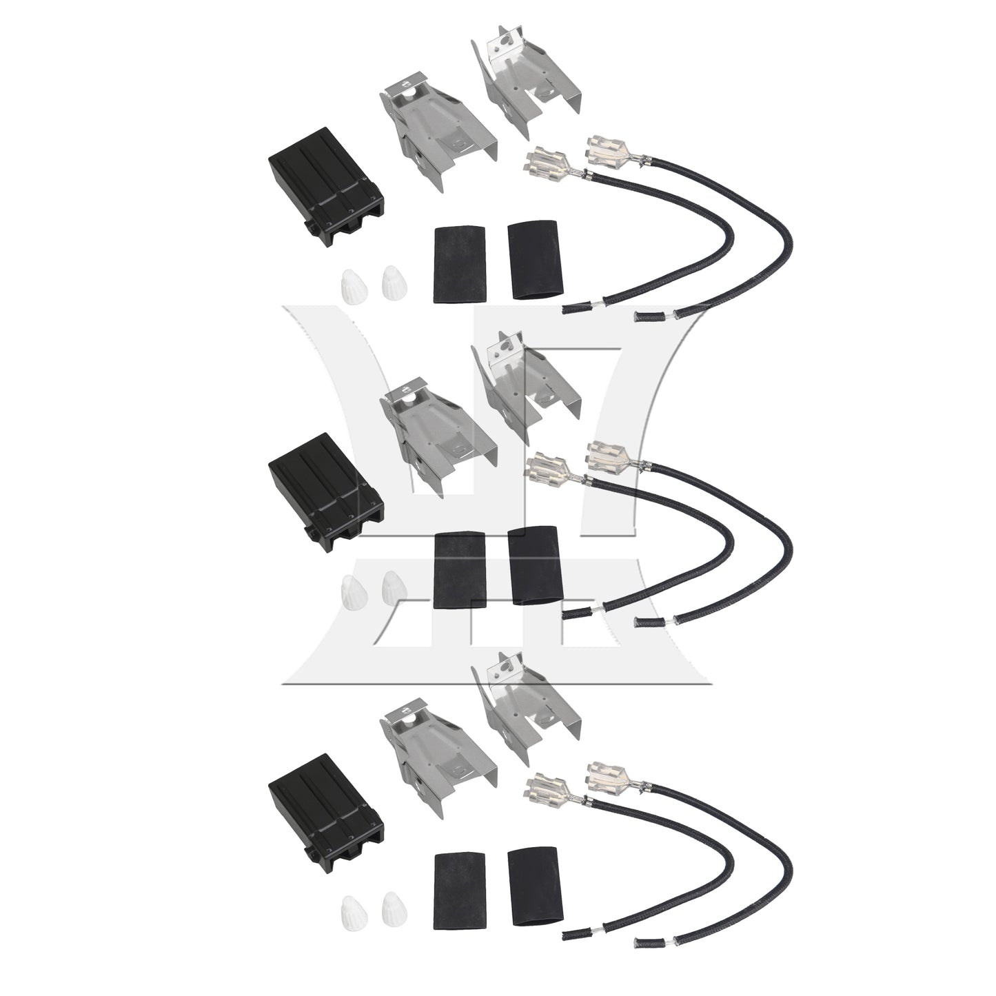 BQLZR Burner Receptacle Kit 42153 Replacement for Amana 14200040 Black