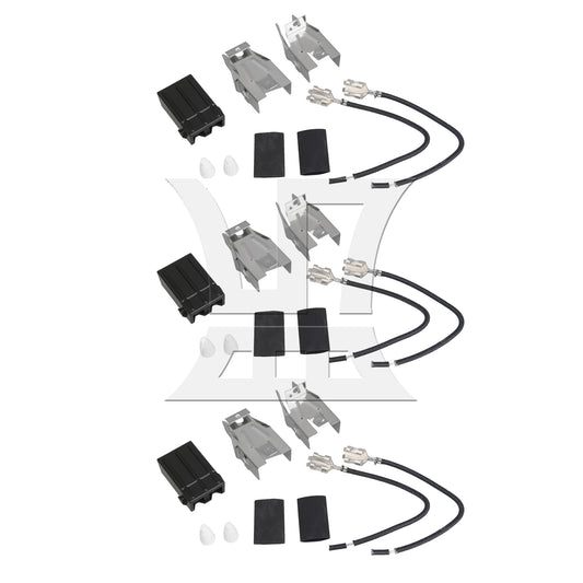 BQLZR Burner Receptacle Kit 42153 Replacement for Amana 14200040 Black