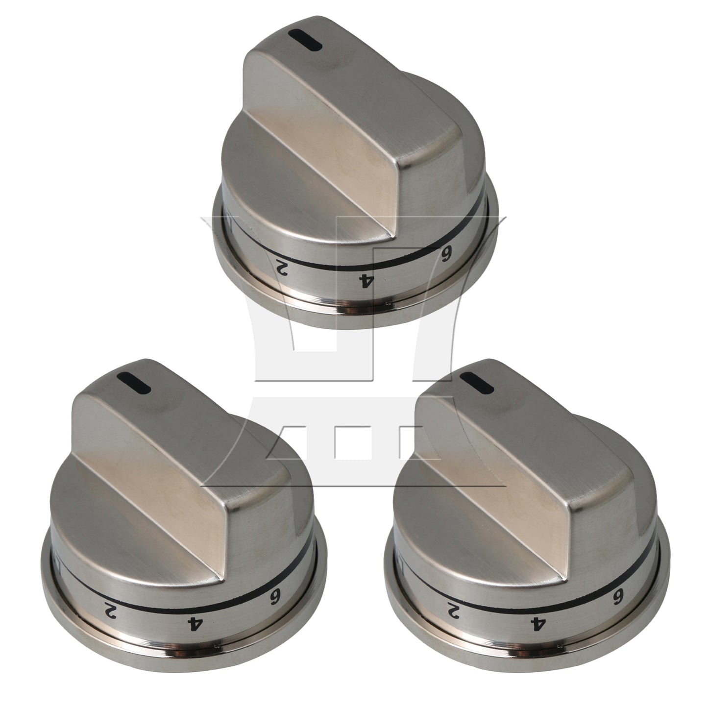 BQLZR  Stainless Steel Burner Control Knobs Replacement for EBZ37189611